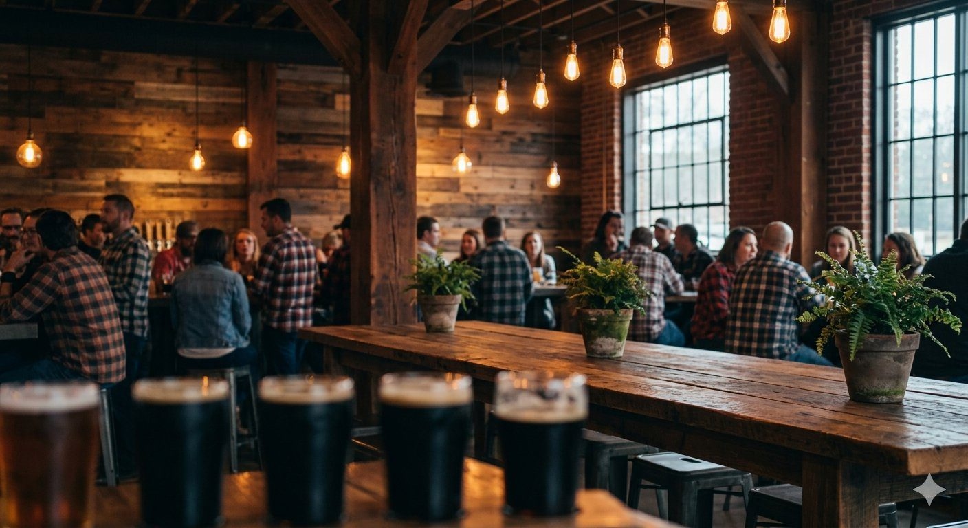 Spring social at brewery